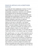 ENSAYO DEL ARTICULO 14 DE LA CONSTITUCION MEXICANA