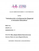 Introducción a la educación especial e inclusión educativa