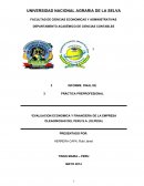 EVALUACION ECONOMICA Y FINANCIERA DE LA EMPRESA OLEAGINOSAS DEL PERU S.A