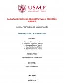 PRIMERA EVALUACIÓN DE PROCESOS