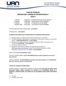 Plan de trabajo de comercio internacional