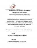 Estrategias didácticas empleadas en el área de comunicación y el logro del aprendizaje de los estudiantes del nivel primaria