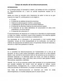 Campo de estudio de las telecomunicaciones