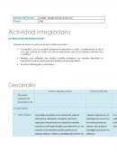 Actividad integradora La salud como fenómeno social