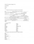 Evaluación de Practicas del lenguaje EL SUSTANTIVO