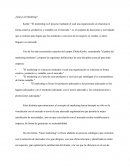 ¿Qué es el marketing?