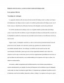 Relatoría sobre las áreas y sectores de intervención del trabajo social