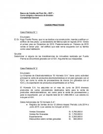Contabilidad General CASOS PRACTICO Banco BCP. Página 1