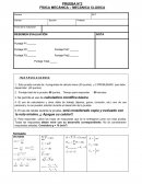 PRUEBA N°2 FÍSICA MECÁNICA – MECÁNICA CLÁSICA S/R