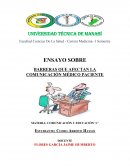 BARRERAS QUE AFECTAN LA COMUNICACIÓN MÉDICO PACIENTE