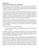 PRINCIPIOS DE ECONOMÍA POLÍTICA Y TRIBUTACIÓN