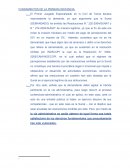 Sentencia en primera instancia