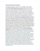 Crisis de la economía actual en Venezuela