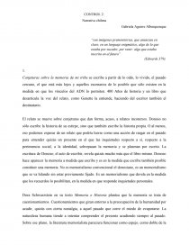 CONTROL 2: Narrativa chilena. Página 1