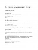 Traducción del cortometraje de inglés: los mejores amigos son para siempre