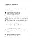 Trabajo y explotación sexual