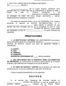 ORDINARIO CIVIL ACCION REIVINDICATORIA