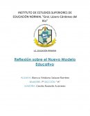 Reflexión sobre el Nuevo Modelo Educativo