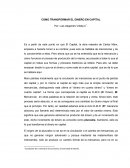 COMO TRANSFORMAR EL DINERO EN CAPITAL
