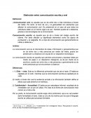 Distincion entre comunicacion oral y escrita