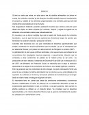 Ensayo cambio en la alimentación