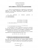 NOTA SOBRE EL CÁLCULO DE ELASTICIDADES