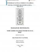 Indicadores Macroeconomicos del Peru