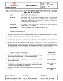 PROCEDIMIENTO DE EVALUACION DE PROVEEDORES