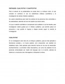 ENFOQUES: CUALITATIVO Y CUANTITATIVO