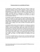 Consecuencias de un periodista de Guerra