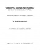 Mi experiencia de ingreso a la docencia