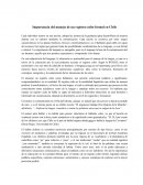 Importancia del manejo de un registro culto formal en Chile