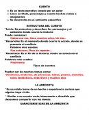 Caracteristicas y estructura del cuento