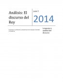 Lenguajes y análisis del discurso . El discurso del Rey