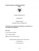 Formulación de un Puesto de salud familiar y comunitario en la comunidad de San Sebastián