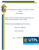 APLICACIONES ADICIONALES DE LAS CIENCIAS SOCIALES Y DE LA VIDA