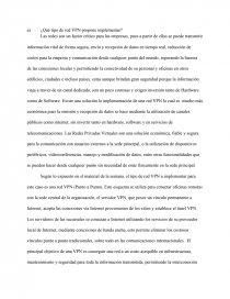 ¿Qué tipo de red VPN propone implementar?. Página 1