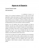 Agua en el espacio