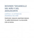 Resumen desarrollo del niño y el adolescente