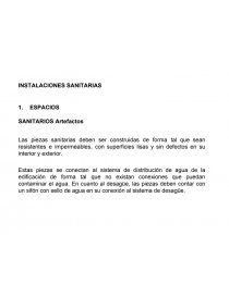INSTALACIONES SANITARIAS. Página 1