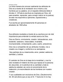 Atributos de dios. Página 1