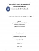 Comunicación Oral y Escrita “Preservación y empleo correcto del agua en Paraguay”