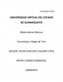 Matemáticas Básicas Porcentaje y Regla de Tres
