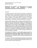 Ensayo maestria en educacion