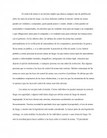 El control de armas. Página 1