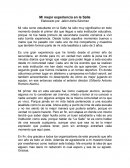 Mi mejor experiencia en la Salle