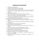 PREGUNTAS DE INVESTIGACIÓN globalización