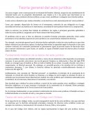 Teoría general del acto jurídico