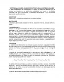 DETERMINACION DEL CAMBIO DE ENTROPIA EN UN SISTEMA AISLADO