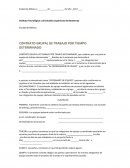 CONTRATO GRUPAL DE TRABAJO POR TIEMPO DETERMINADO